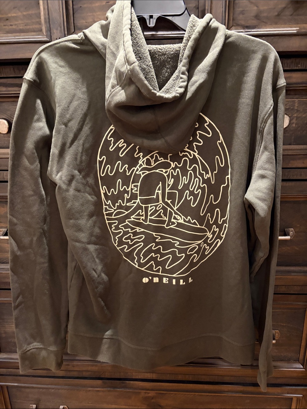O'Neill Olive Hoodie Pullover Sweatshirt with Logo